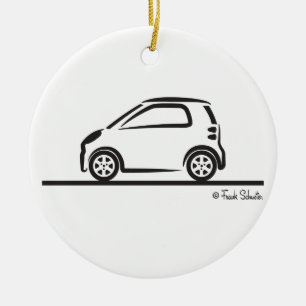 Smart Fortwo Side Ceramic Ornament