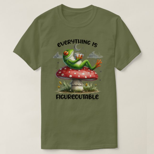 Smart Frog Quote Graphic T-Shirt - Figureoutable (Design Front)