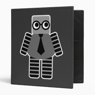 Smart Geek Robot 3 Ring Binder