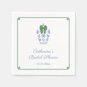 Smart Ginger Jar Christmas Bridal Shower Party Napkins