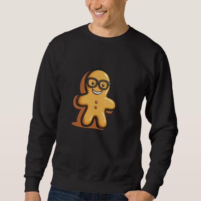 Smart Gingerbread Man Costume for Biscuit Lovers Sweatshirt (Front)