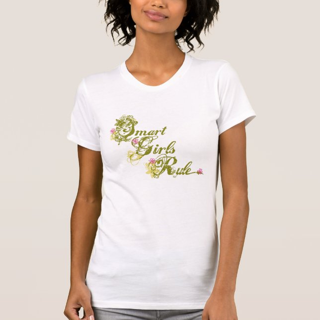 Smart Girls Rule green T-Shirt (Front)