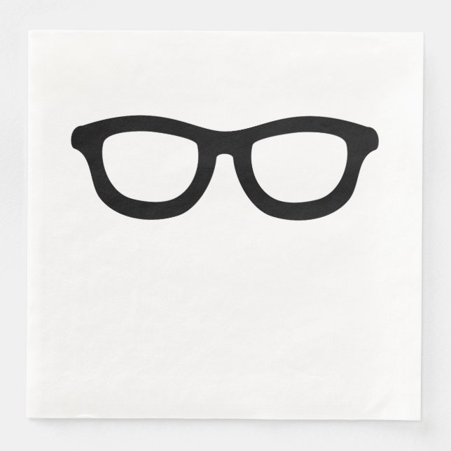 Smart Glasses Paper Dinner Napkins (Front)