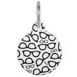 Smart Glasses Pattern Pet ID Tag