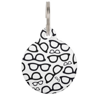 Smart Glasses Pattern Pet ID Tag