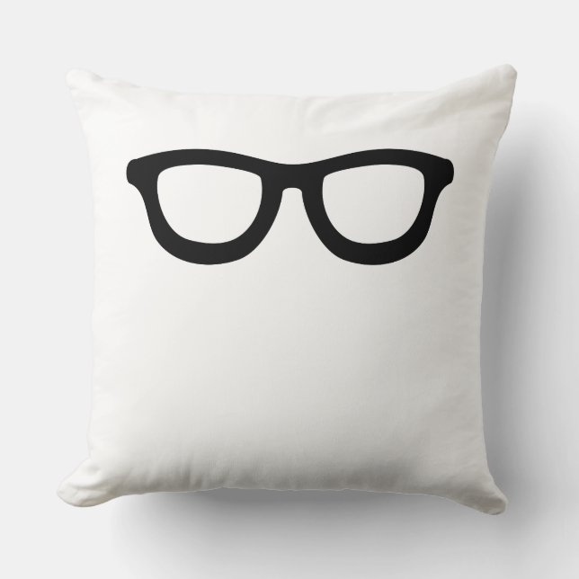 Smart Glasses Throw Pillow (Front)