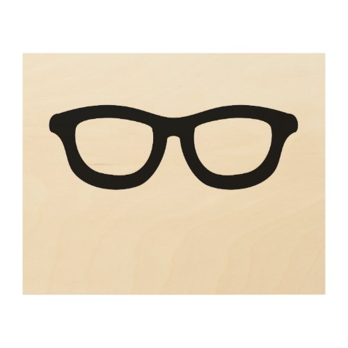 Smart Glasses Wood Wall Decor