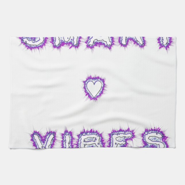Smart good vibes kitchen towel (Horizontal)