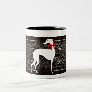 Smart greyhound Two-Tone coffee mug