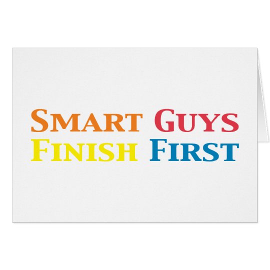 Smart Guys Finish First Gifts Card