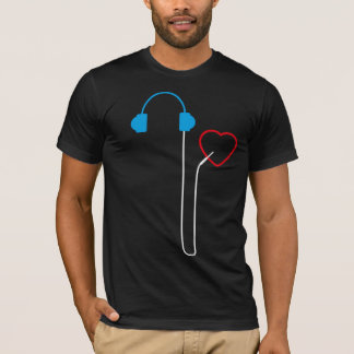 Smart Headphones Black T-Shirt
