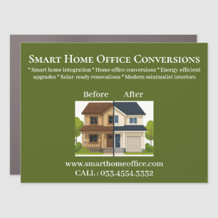 Smart Home Office Conversion & Renovation Experts Car Magnet