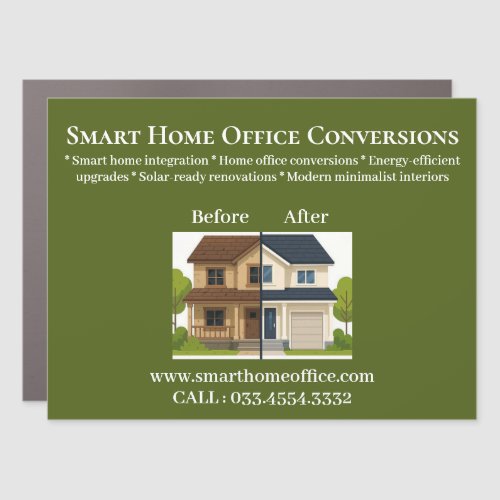 Smart Home Office Conversion & Renovation Experts Car Magnet