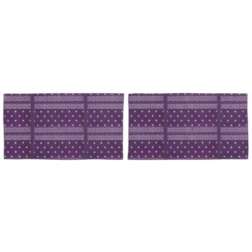 Smart Infinity Purple PolkaDot Tartan Plaid Damask Pillow Case