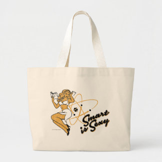 Smart is sexy large tote bag