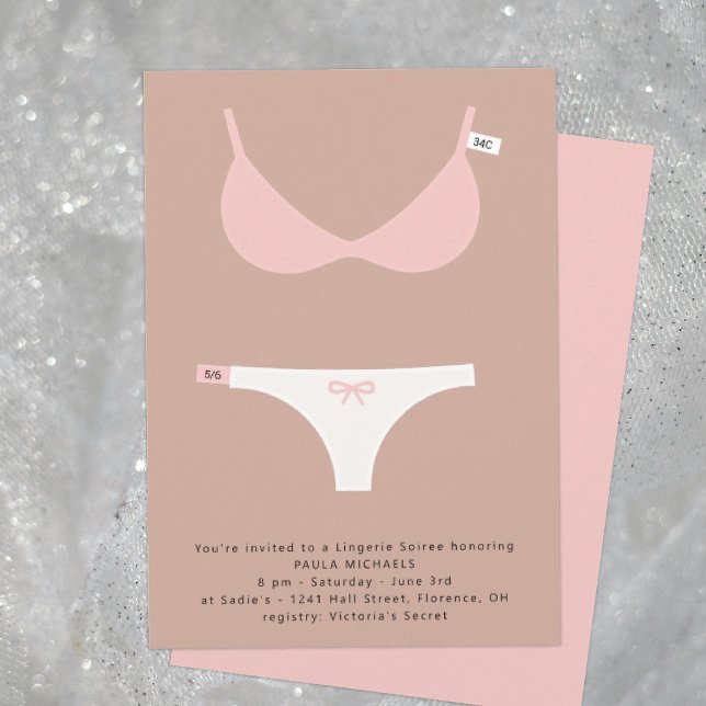 Smart Lingerie Bridal Soiree and Shower Invitation (Creator Uploaded)