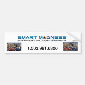 SMART MADNESS BUMPER STICKER