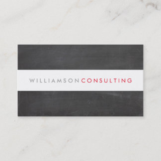 SMART MASCULINE modern type layout chalkboard Business Card