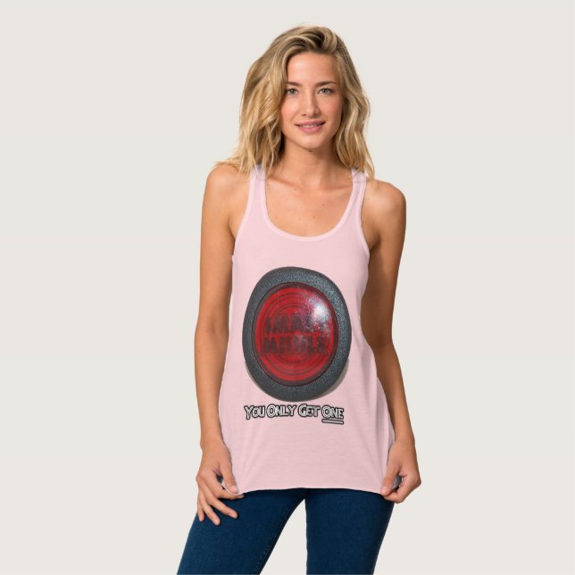 Smart Missile You Only Get One Tank Top (Front Full)