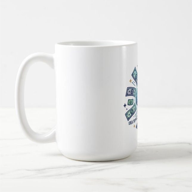 Smart Money Idea To Wealth Entrepreneur Brain Coffee Mug (Left)