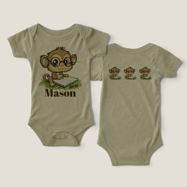 Smart Monkey Infant T-shirt (Design Front & Back)