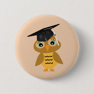 Smart Owl Graduate Pinback Button