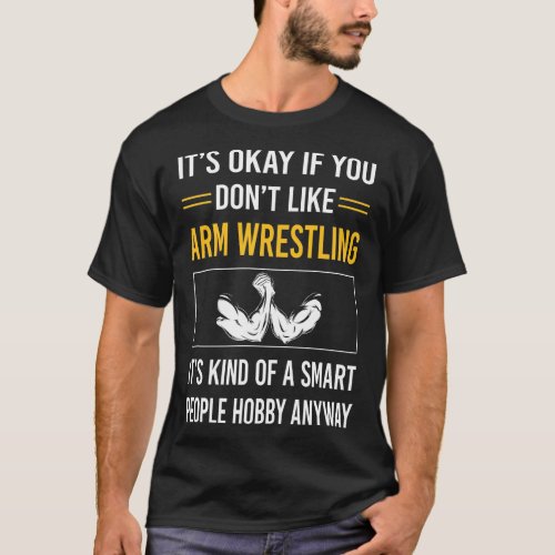 Smart People Arm Wrestling Armwrestling T_Shirt