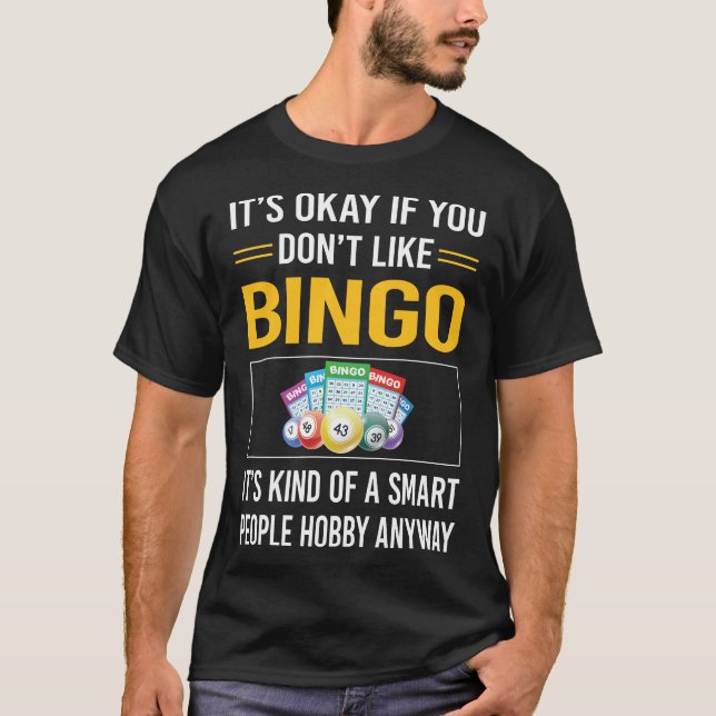 Smart People Bingo T-Shirt (Front)