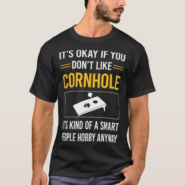 Smart People Cornhole T-Shirt (Front)