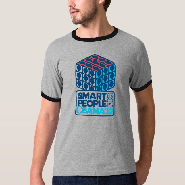 Smart People For Obama T-Shirt (Front)