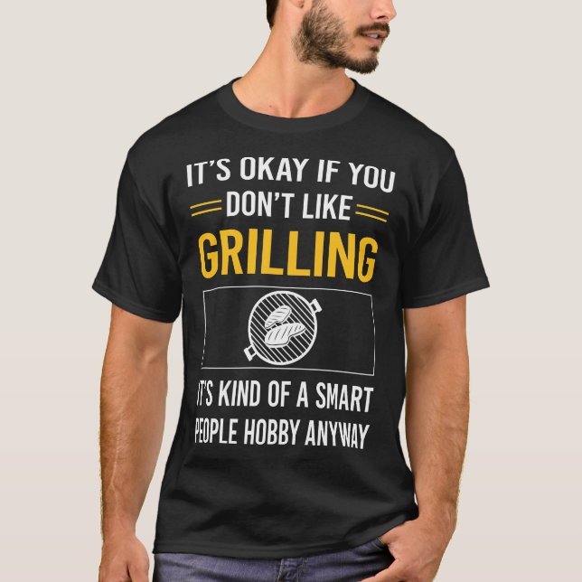 Smart People Grilling T-Shirt (Front)