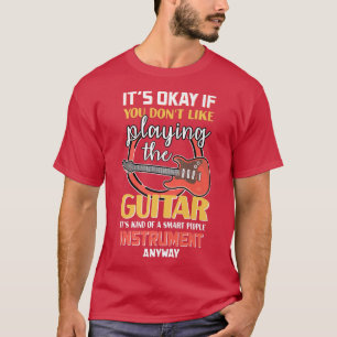 Smart People Guitar Lover Funny Guitarist Guitar P T-Shirt