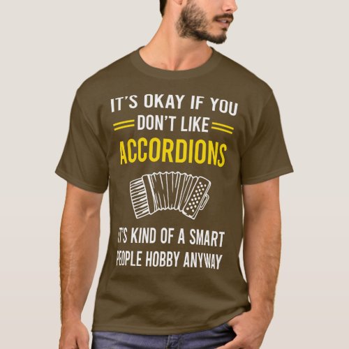 Smart People Hobby Accordion Accordionist T_Shirt