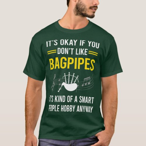 Smart People Hobby Bagpipe Bagpipes Bagpiper T_Shirt