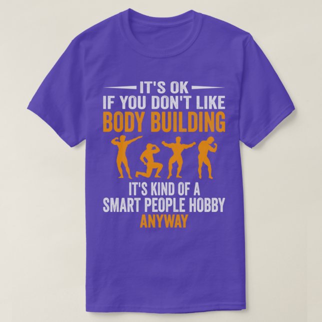 Smart People Hobby Body Building Funny Workout Gif T-Shirt (Design Front)