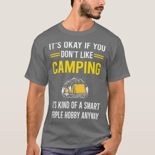 Smart People Hobby Camping Camp Camper T_Shirt