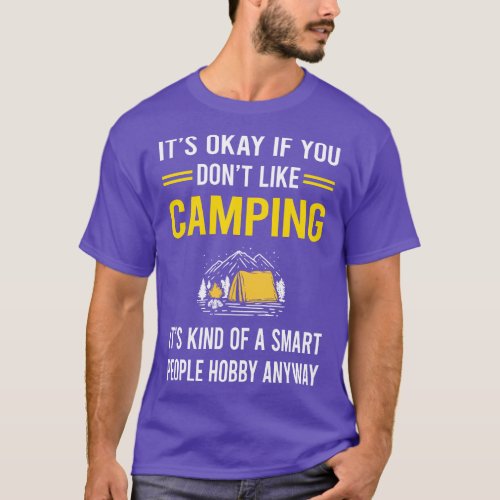 Smart People Hobby Camping Camp Camper T_Shirt