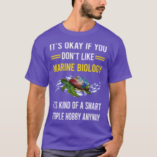 Smart People Hobby Marine Biology Biologist T-Shirt