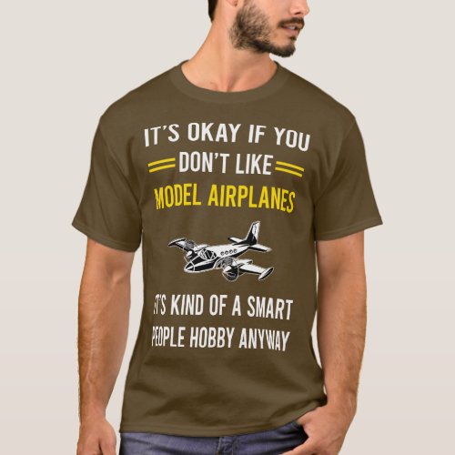 Smart People Hobby Model Airplane Plane Planes Air T_Shirt
