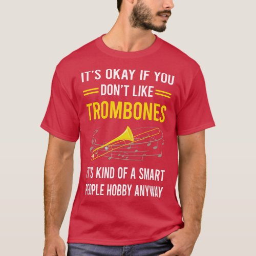 Smart People Hobby Trombone Trombonist T_Shirt