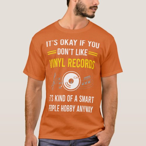 Smart People Hobby Vinyl Record Records T_Shirt