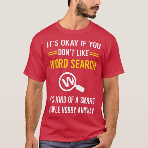 Smart People Hobby Word Search T_Shirt