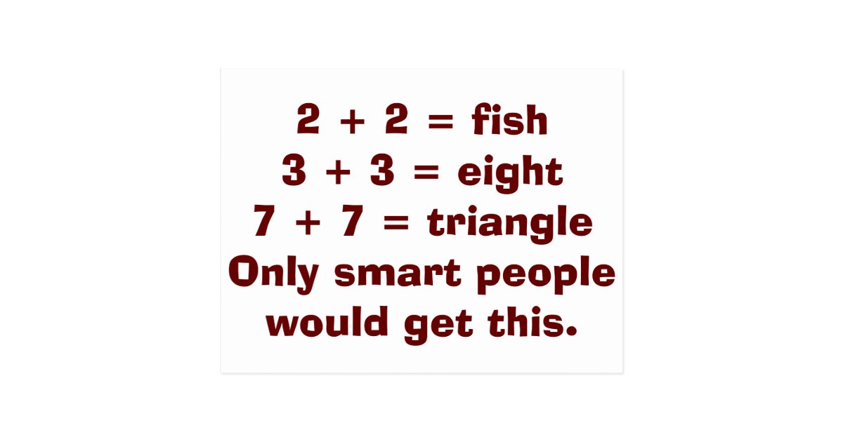 Smart People Math Postcards | Zazzle.com