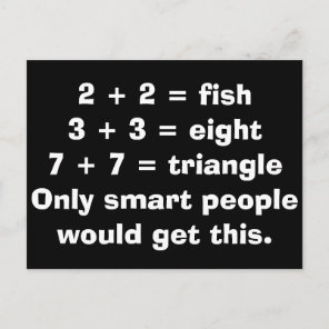 Smart People Math Postcards