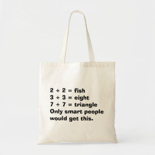Smart People Math Tote Bag