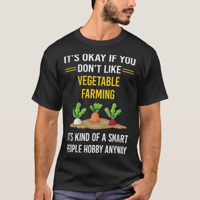 Smart People Vegetable Farming T-Shirt (Front)