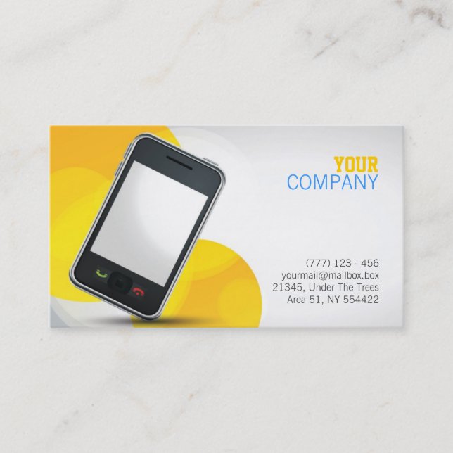 smart phone business card (Front)