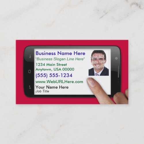 Smart Phone  Search Engine Style Business Card