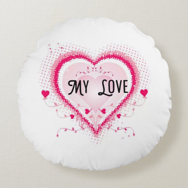 Smart pic round pillow (Front)