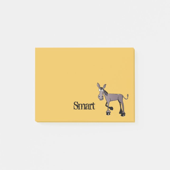 Smart Plus Big Eyed Donkey Post-it Notes (Front)
